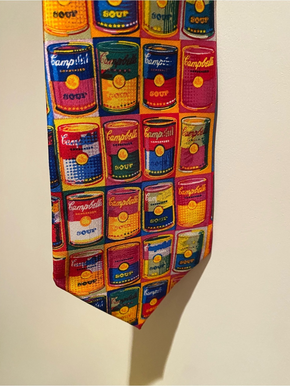Pop Art Campbell Soup Can Tie - Multicolor